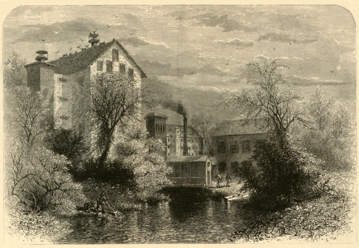 „Mlýny na řece Blackstone“, 1872. od William Hamilton Gibson