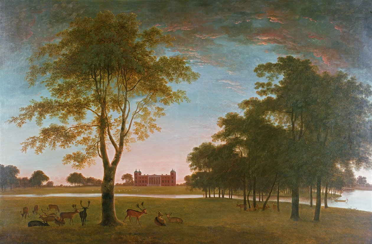 Osterley House and Park ve večerních hodinách od William Hannan
