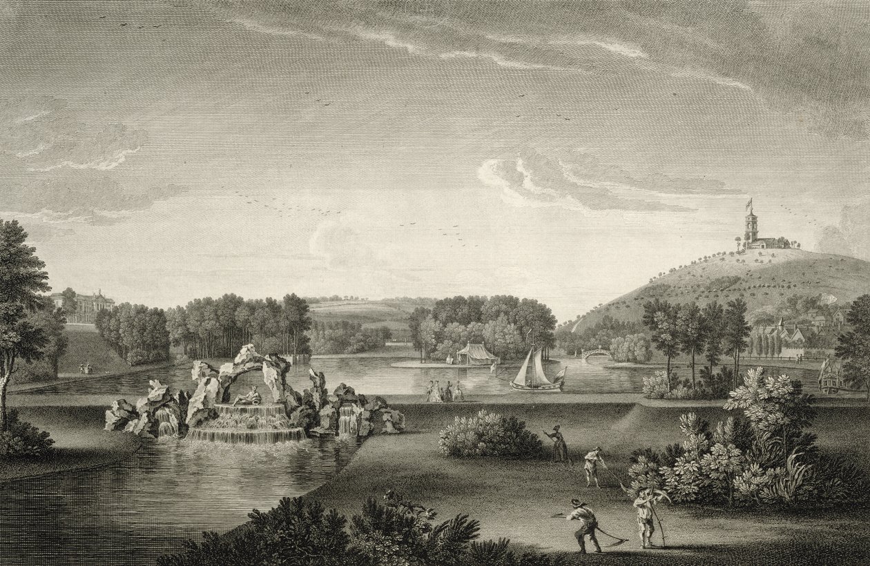 West Wycombe Park, vyrytý William Woollett (1735-85) od William Hannan