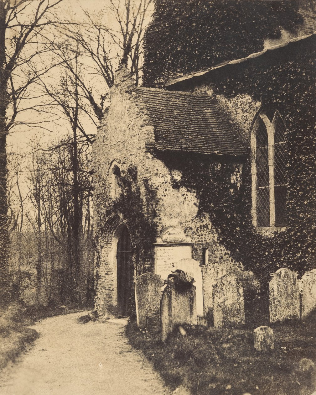Church Porch, Earlham, poblíž Norwich, 1857. od William Harcourt Ranking