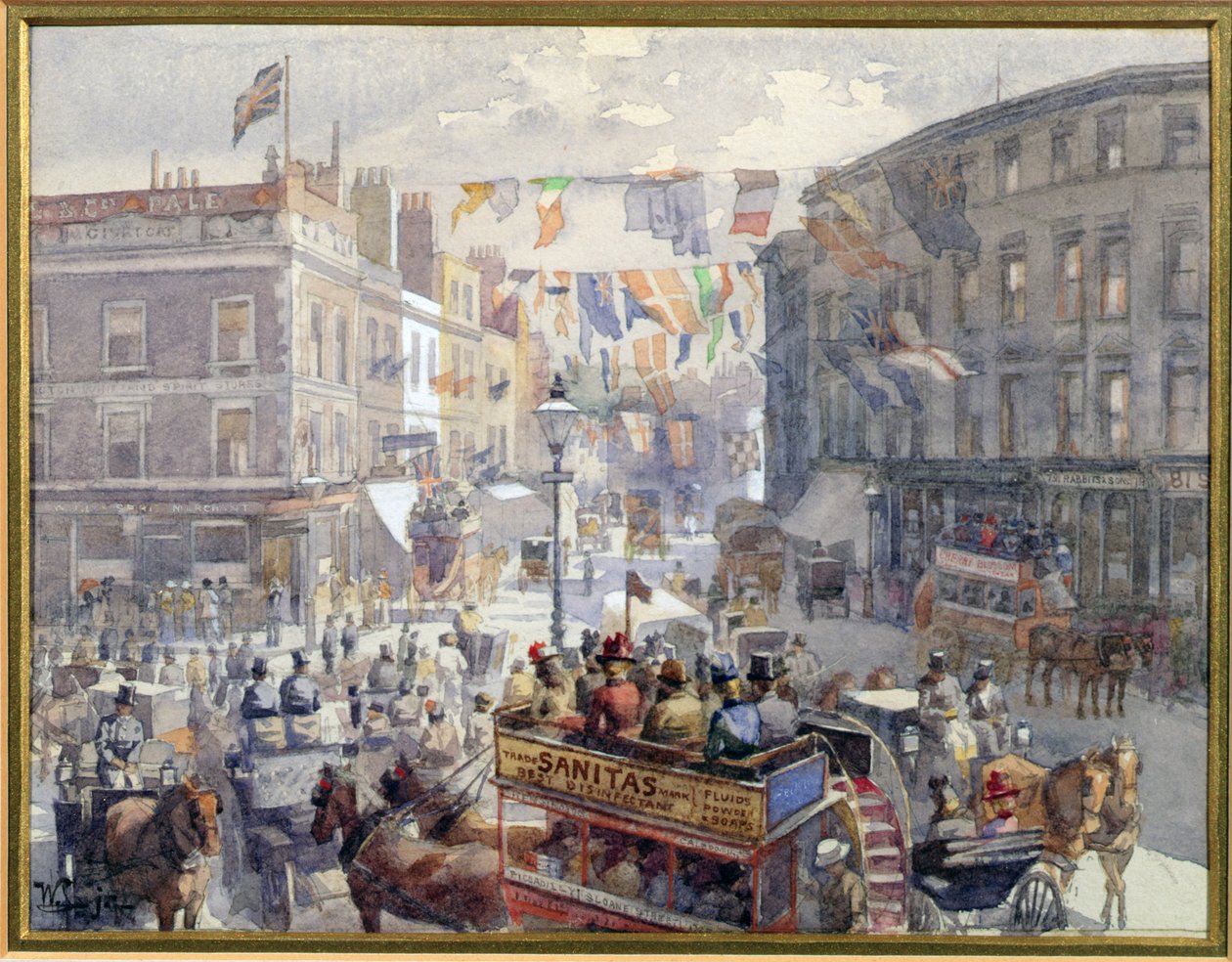 The Jubilee, Kensington High Street, Londýn, 1901 od William Harding Collingwood Smith