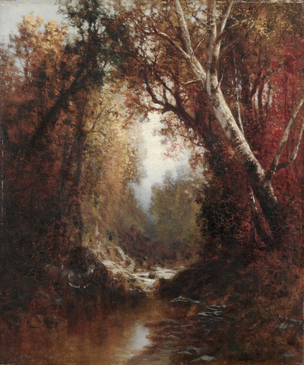 Podzimní scéna v Adirondacks od William Hart