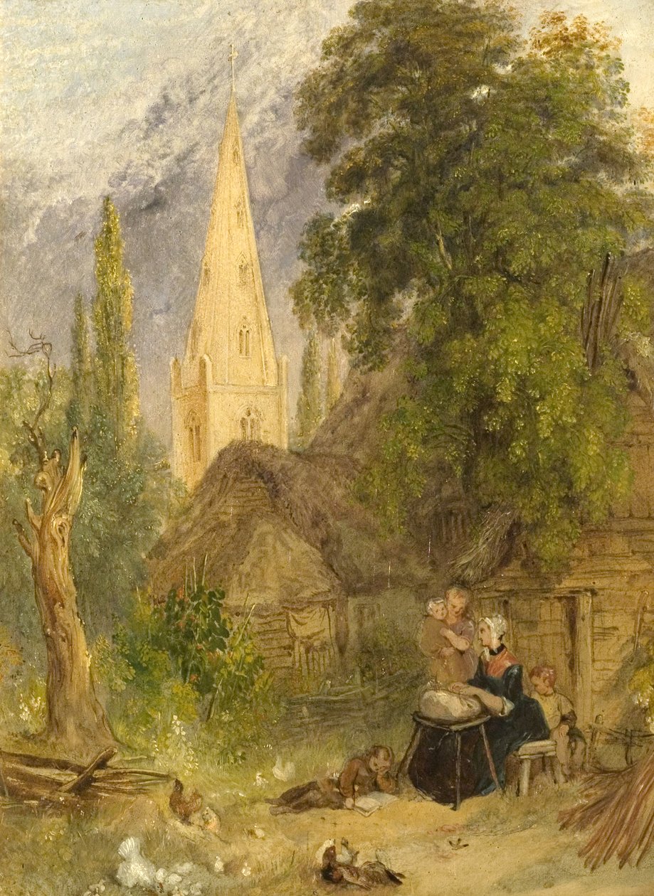 Chaty v Olney, Buckinghamshire od William Harvey