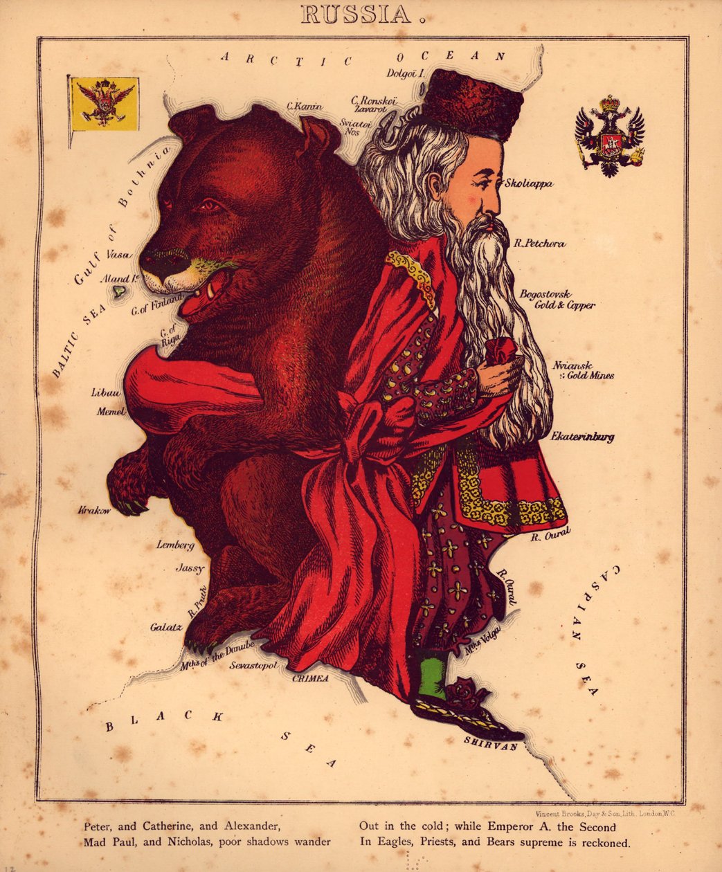 Zeměpisná legrace - humorné nástiny různých zemí s úvodem a popisnými řádky LOC 84675540-17 od William Harvey