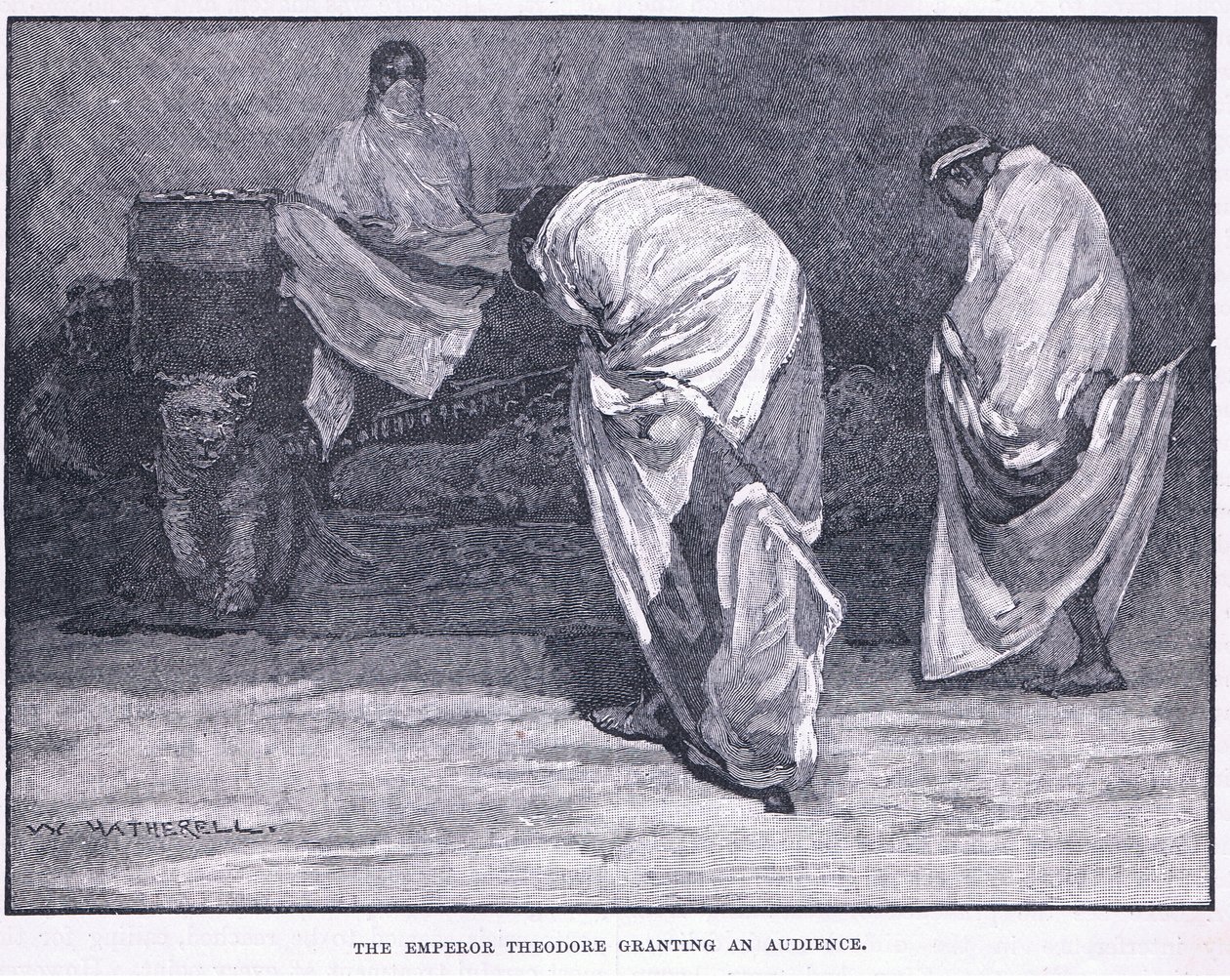 Císař Theodor uděluje audienci od William Hatherell