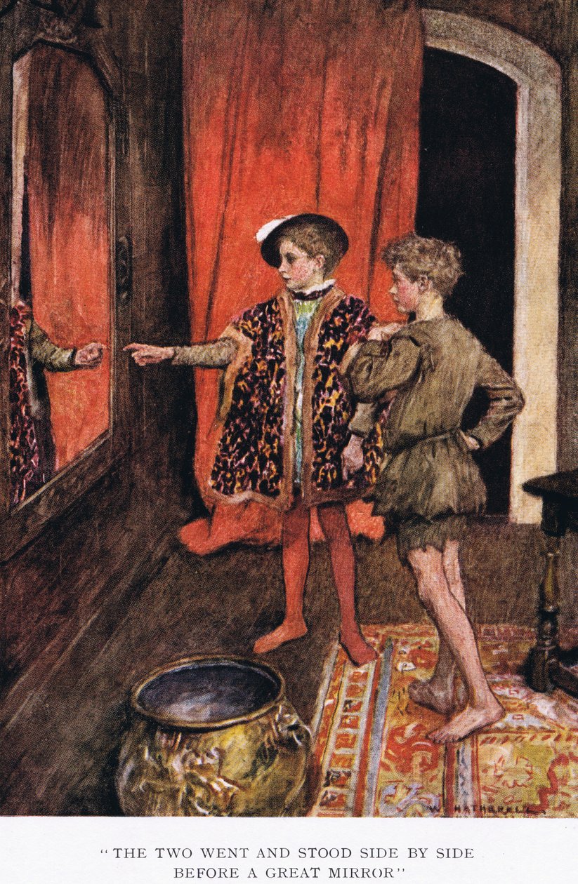 "Ti dva šli a stáli vedle sebe před velkým zrcadlem" od William Hatherell