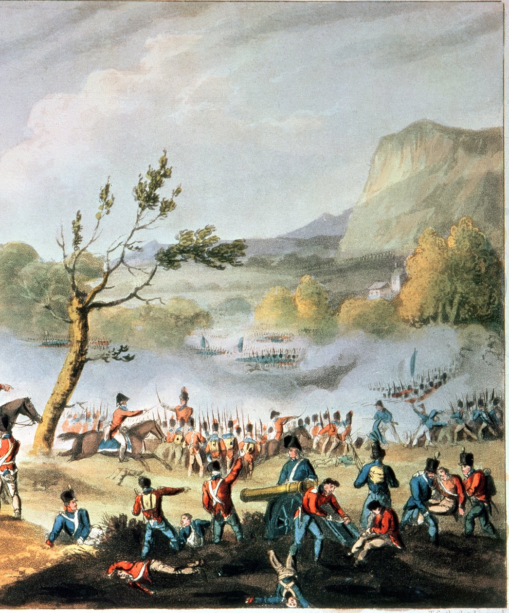Bitva u Maidy, 4. července 1806, vyryl Thomas Sutherland (b.c.1785) (detail 70293) od William Heath