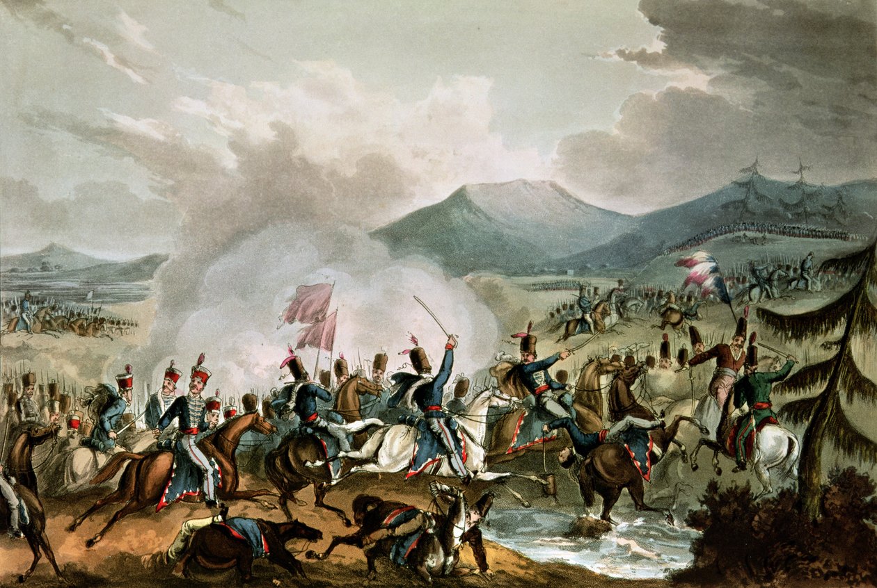 Bitva u Morales, 2. června 1813: vyryl Thomas Sutherland (b.c. 1785) od William Heath