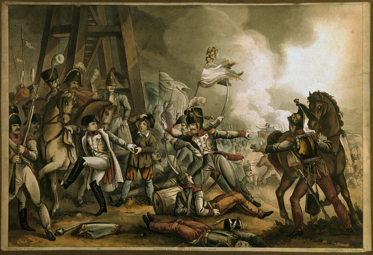Každý člověk sám za sebe, vyryl Thomas Sutherland, 1816 (barevná akvatinta) od William Heath