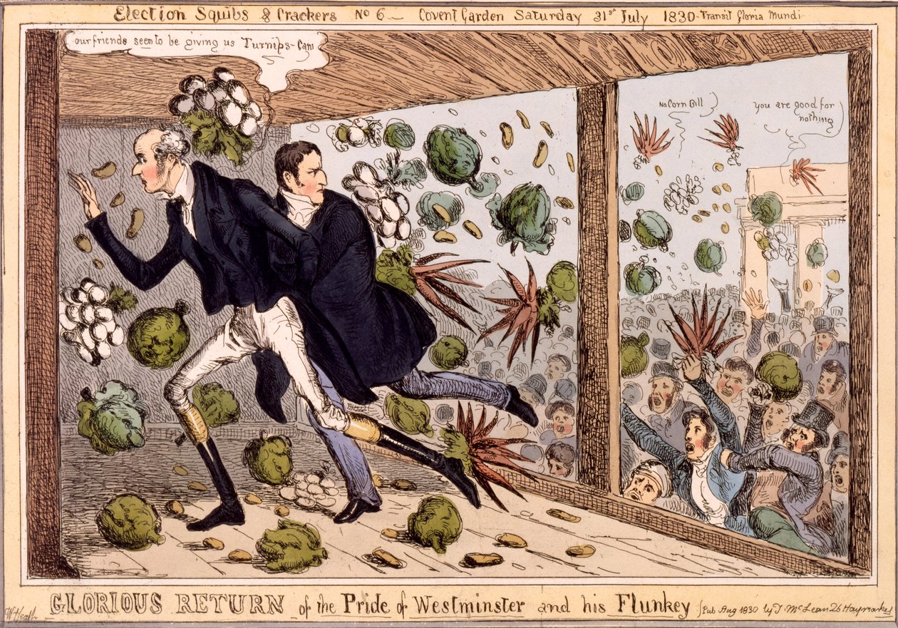 Slavný návrat pýchy z Westminsteru a jeho flunkeyho, ze série 