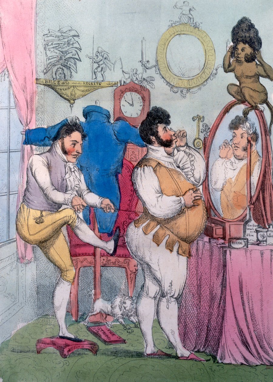 Regency a la Mode, 1812 (barevný lept) od William Heath