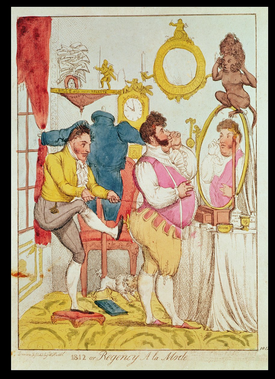 Regency a la Mode, karikatura od William Heath