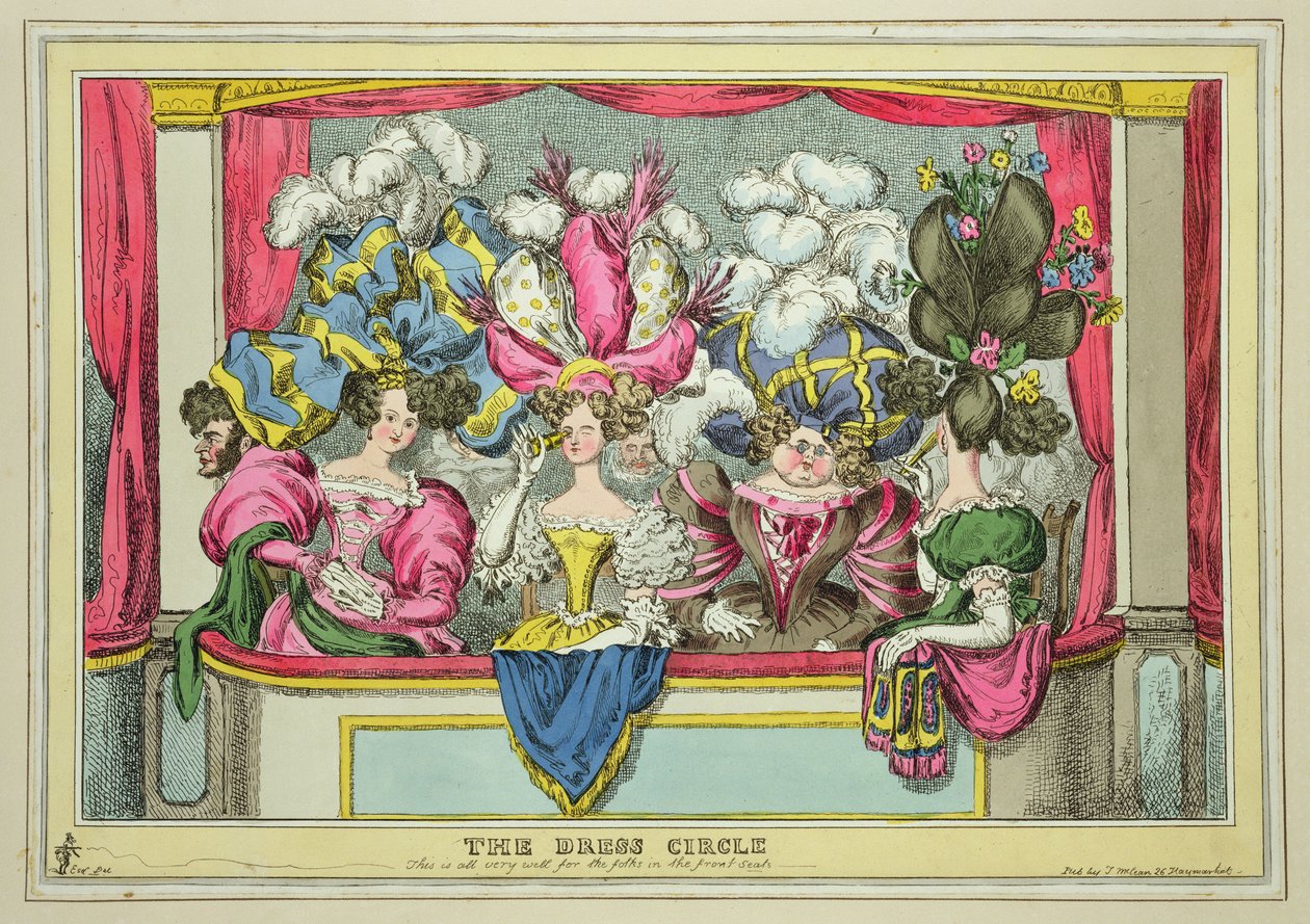 The Dress Circle, vydal Thomas McLean, Londýn (barevný lept) od William Heath