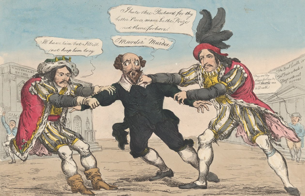 Rival Richards aneb Shakespeare v nebezpečí, 18. května 1814. od William Heath
