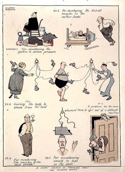 Krátký kurz školení pro začátečníky v ruggeru od William Heath Robinson