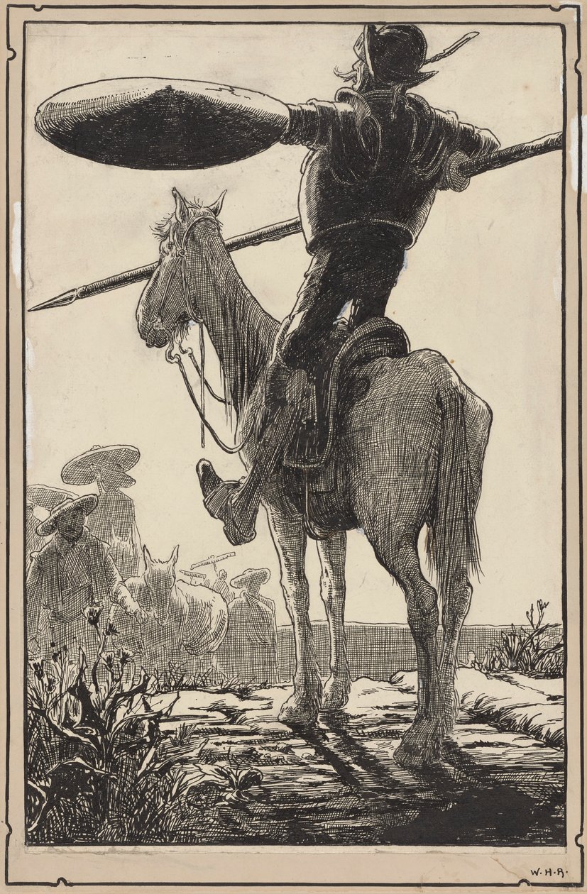 Don Quijote od William Heath Robinson