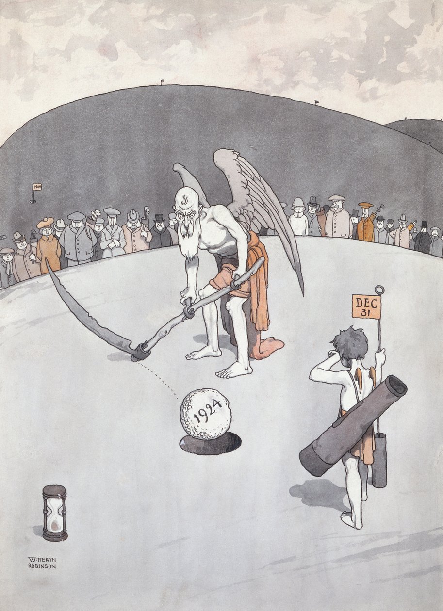 Vyndat staré díry (pero a inkoust) od William Heath Robinson