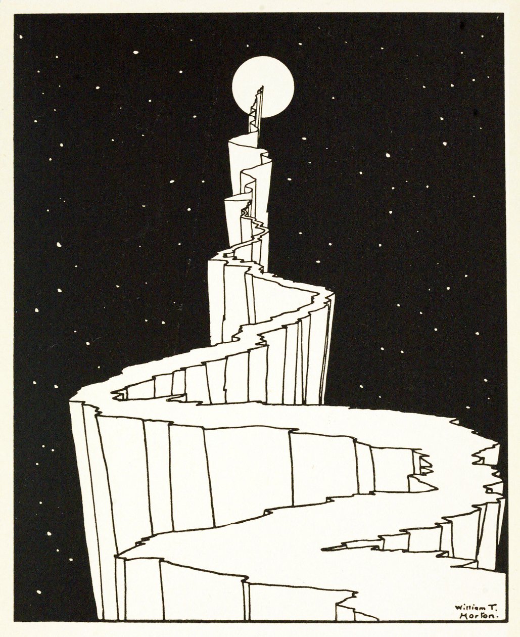 The Path to the Moon, from A Book of Images, pub. 1898 (rytina) od William Heath Robinson