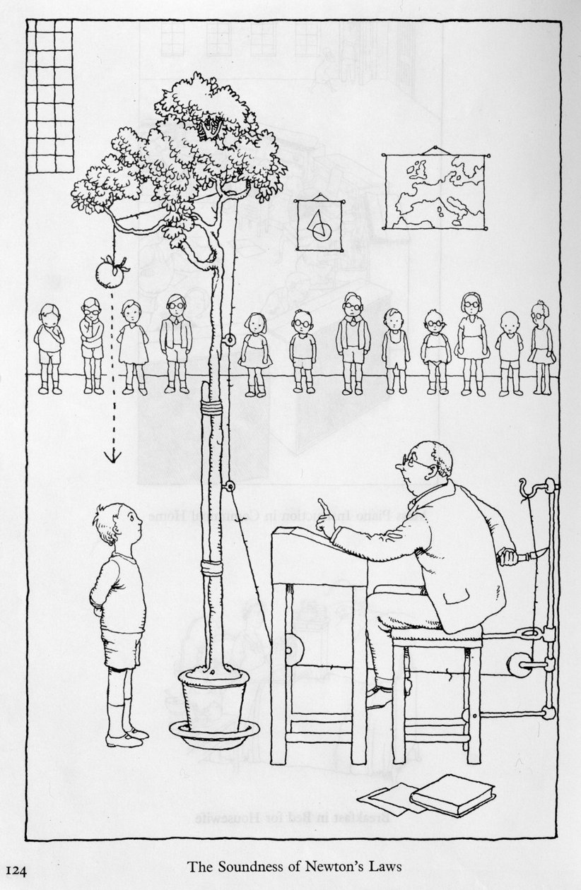 Zdravost Newtonových zákonů, ilustrace z 