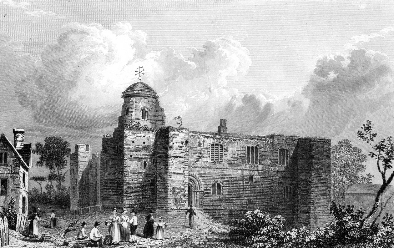 Hrad Colchester, Essex, vyrytý John Carr Armytage, 1832 od William Henry Bartlett