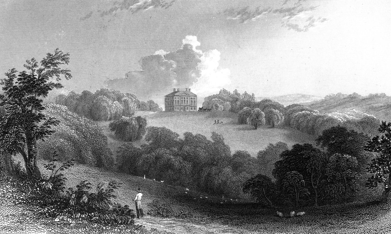Copped Hall, Essex, vyrytý Thomas Garner, 1832 od William Henry Bartlett