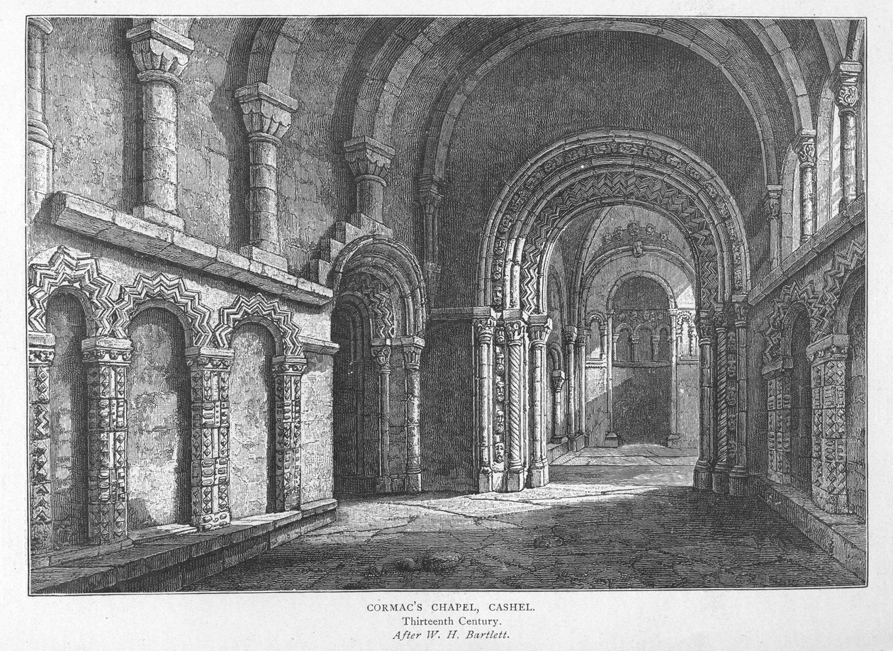 Cormacova kaple, Cashel od William Henry Bartlett