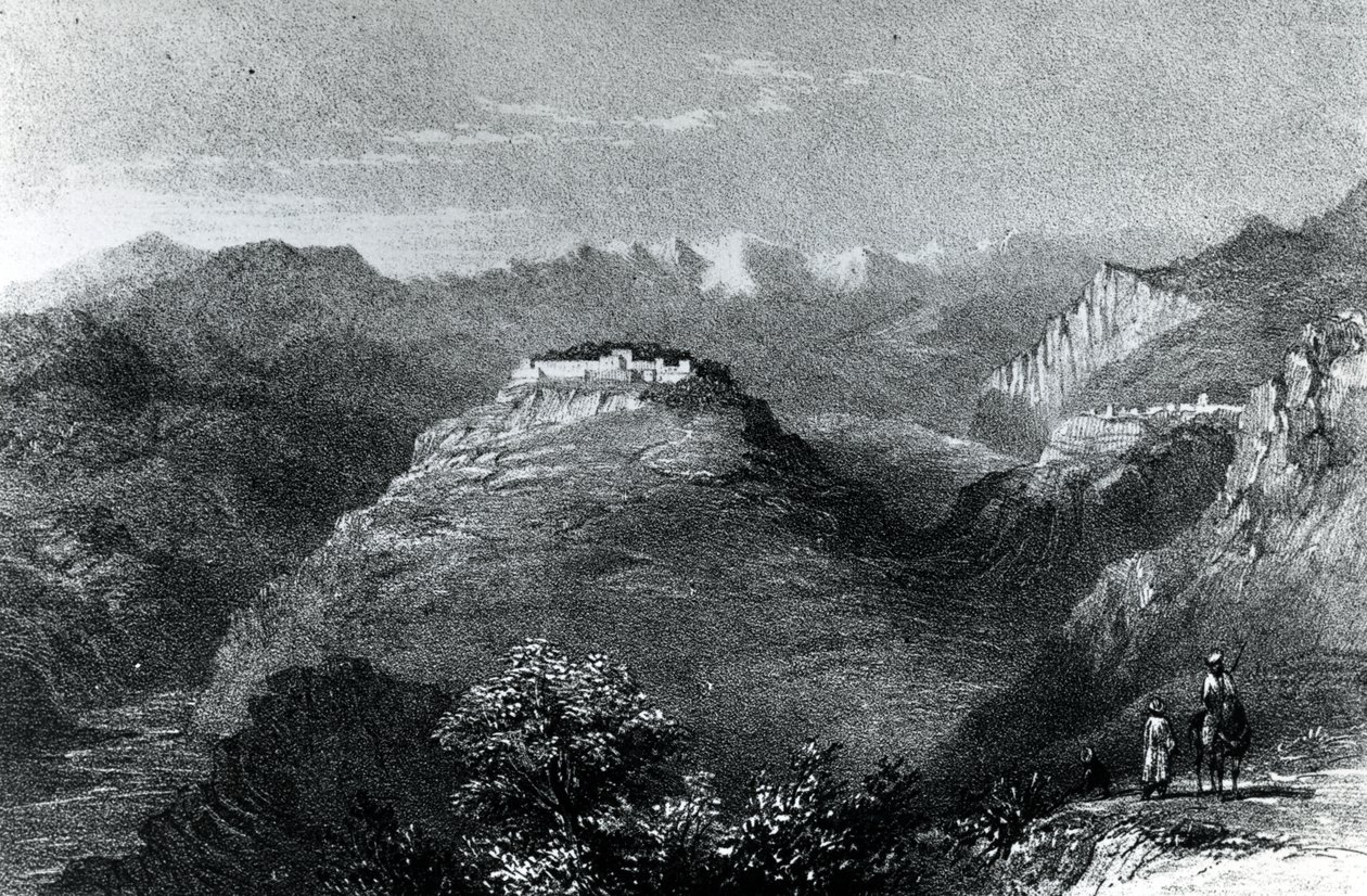 Rezidence lady Hester Stanhopeové v Joonu na hoře Libanon, 1845 od William Henry Bartlett