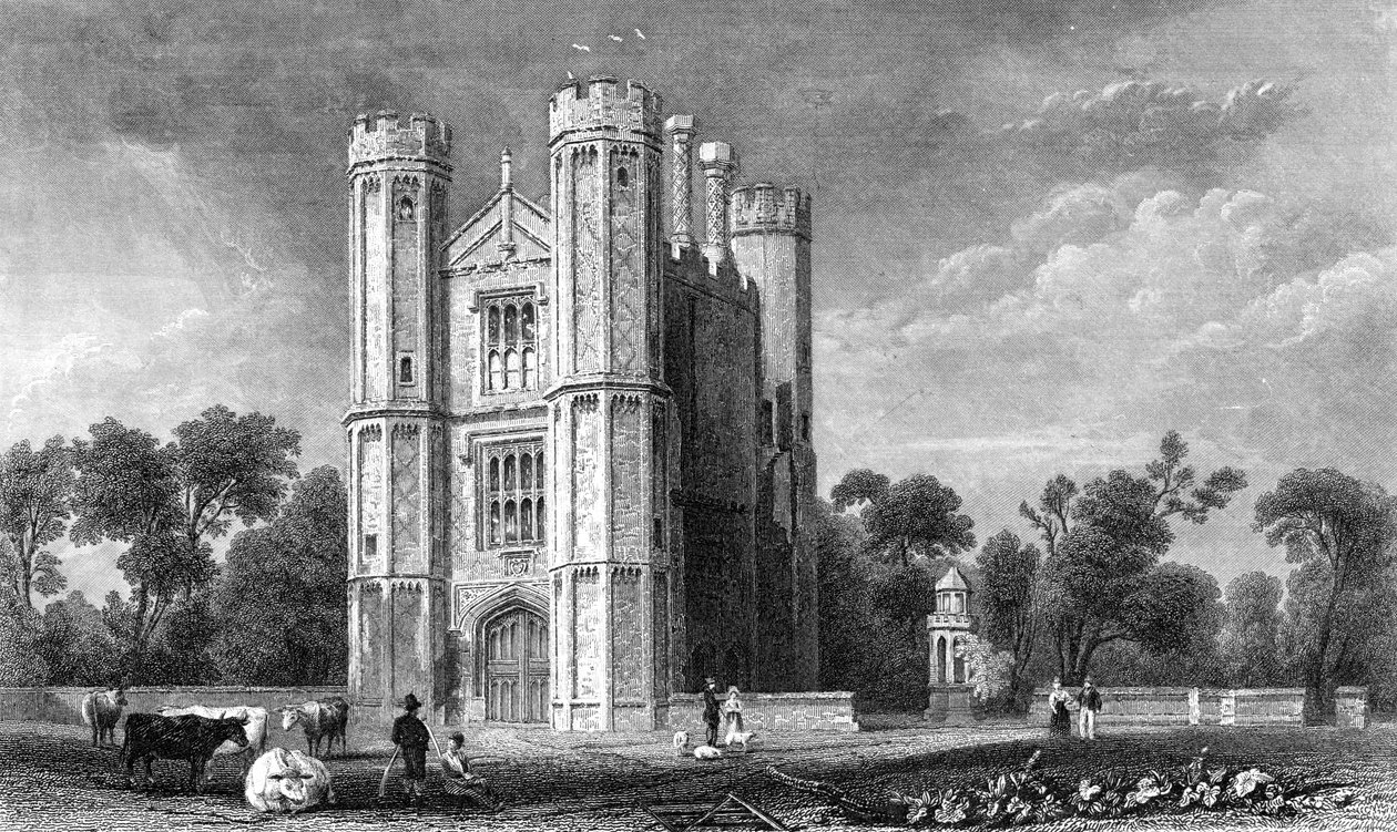 Leighs Priory, Essex, vyryl E. Young, 1832 od William Henry Bartlett