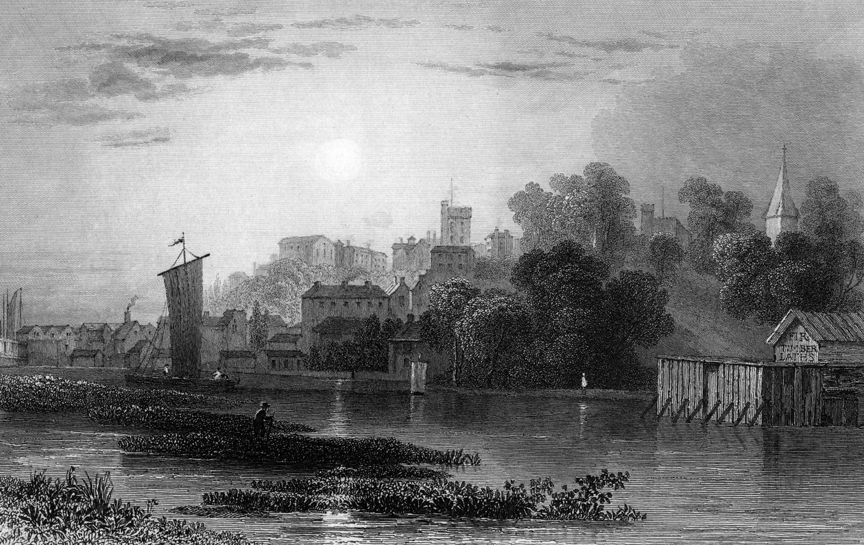 Maldon, Essex, rytý Henry Adlard, 1831 od William Henry Bartlett
