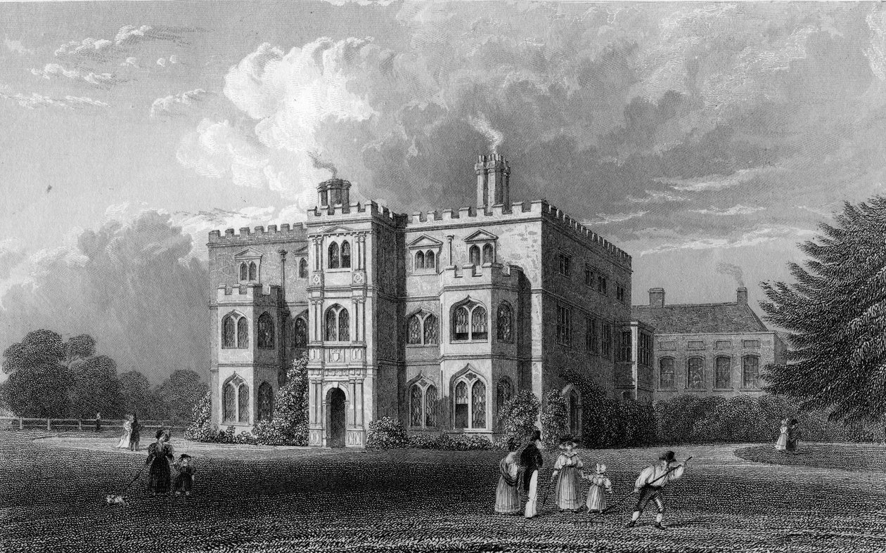 Marks Hall, Coggeshall, Essex, vyrytý John Carr Armytage, 1833 od William Henry Bartlett
