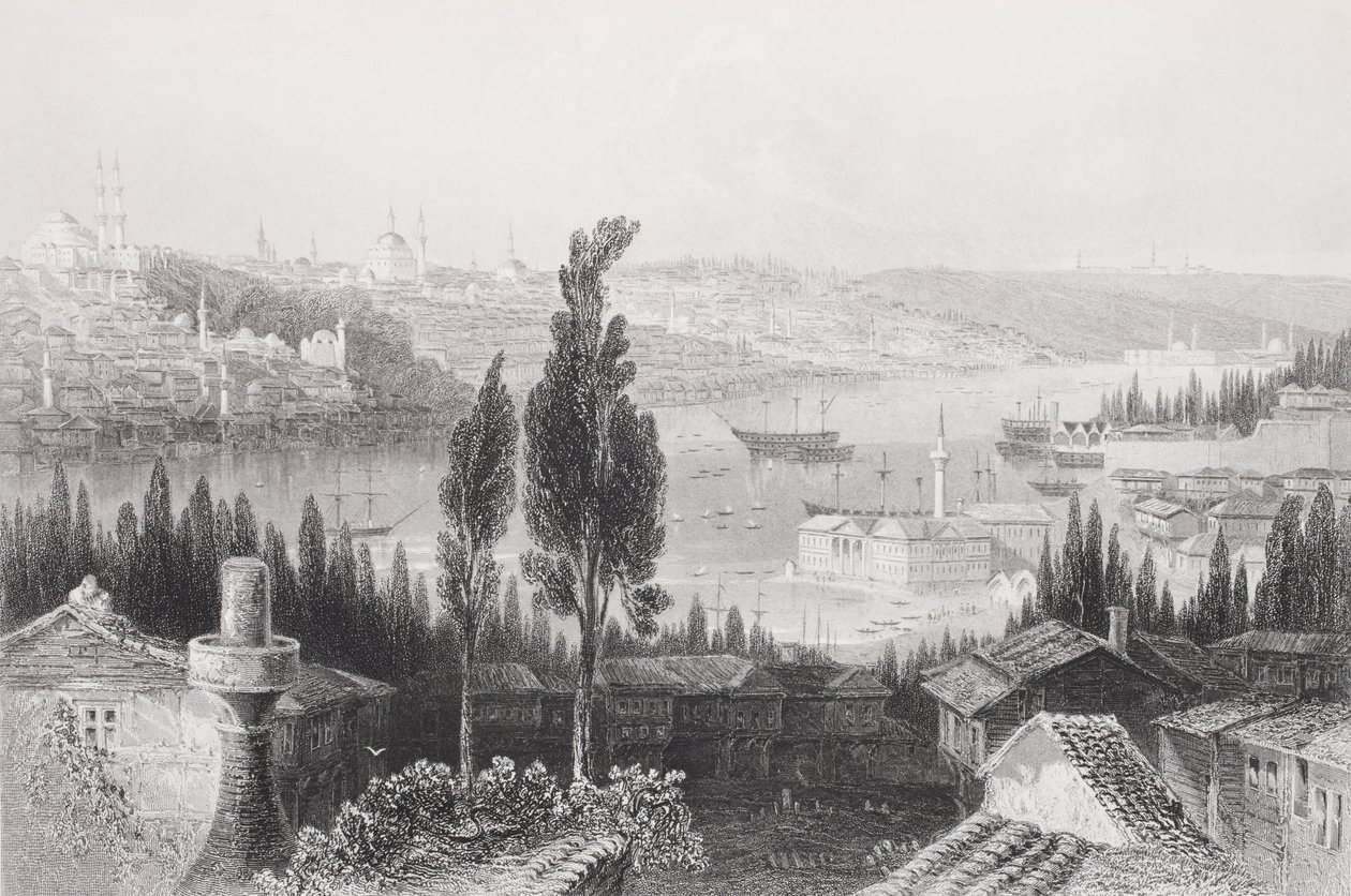 Arzenál z turecké Pery, z knihy "Galerie historických portrétů", vydané kolem roku 1880 od William Henry Bartlett