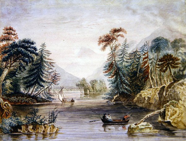 Úžiny (akvarel na papíře) od William Henry Bartlett