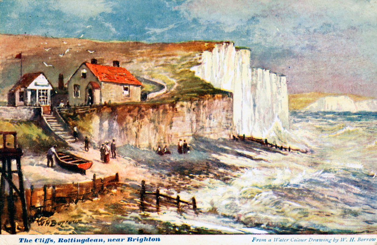 The Cliffs, Rottingdean, poblíž Brightonu, 1905. od William Henry Borrow