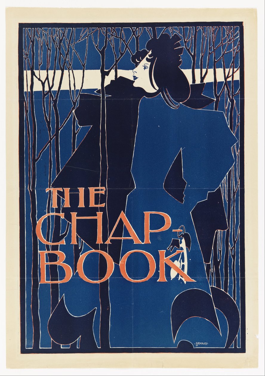 The Blue Lady, plakát k The Chapter-Book od William Henry Bradley