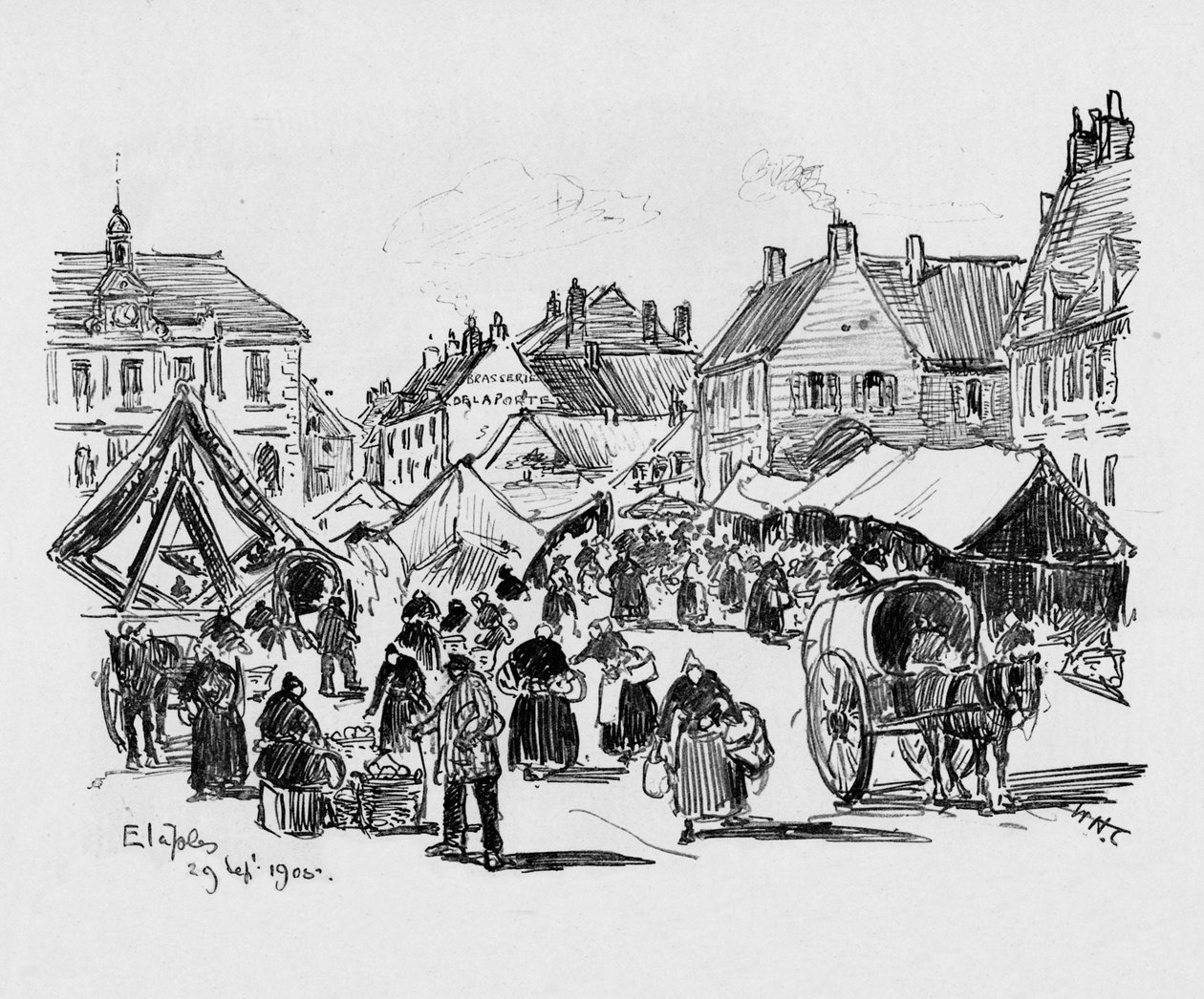 Etaples, c1906 od William Henry Charlton