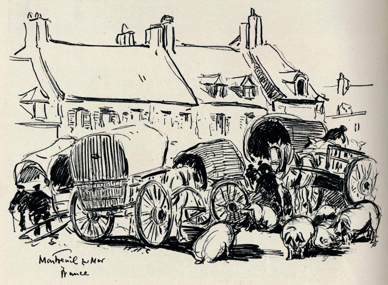 Montreuil-Sur-Mer, Francie, c1907. od William Henry Charlton