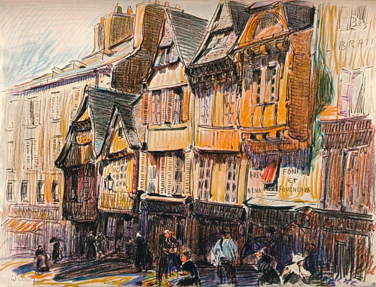 Quimper, c1908 od William Henry Charlton