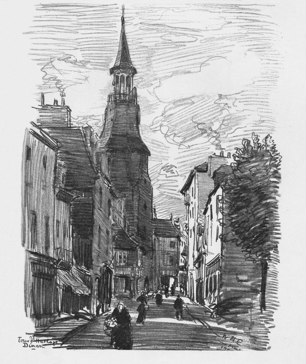 Prohlídka DHorloge, Dinan, kolem roku 1907 od William Henry Charlton