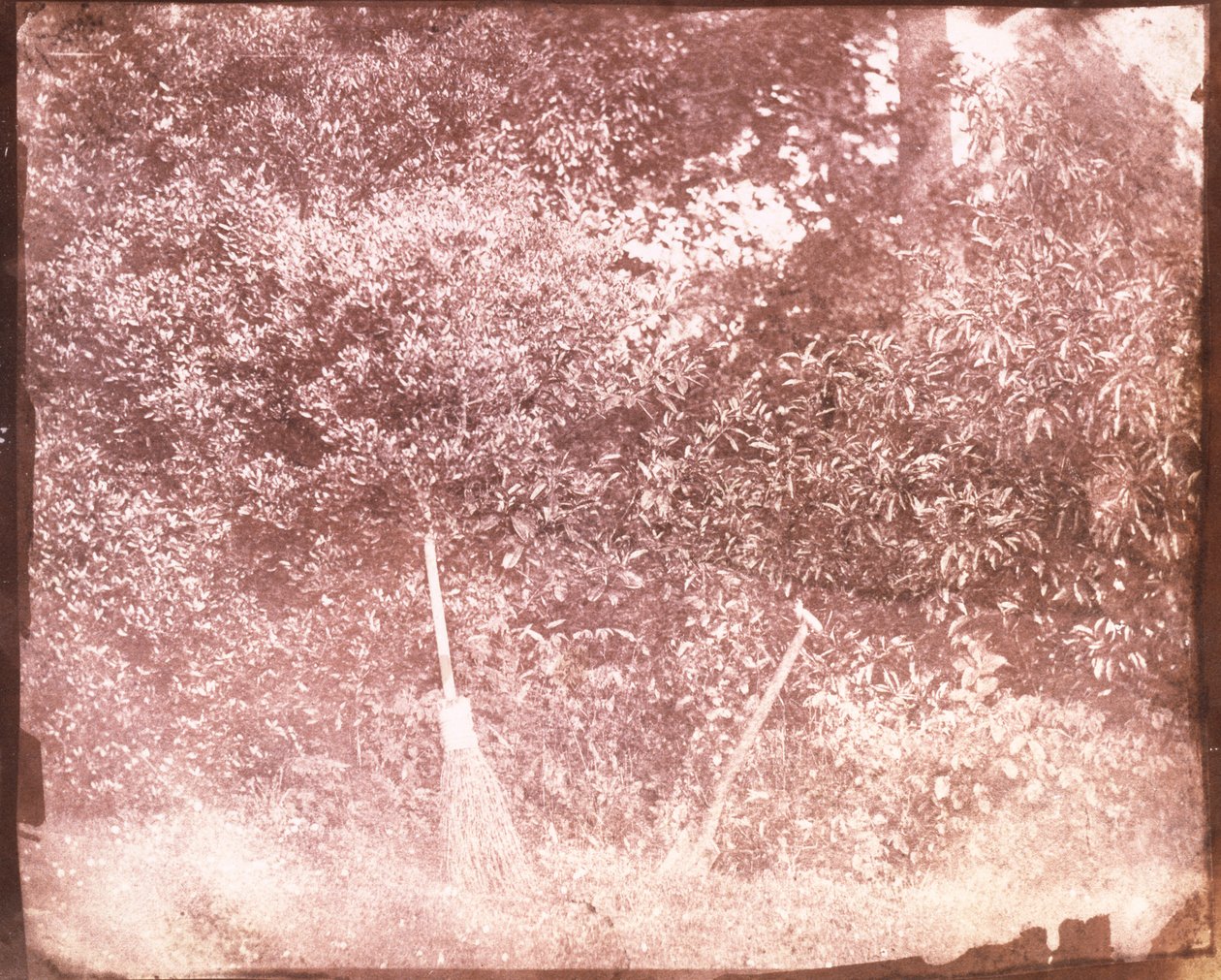 Koště a rýč, 1842 od William Henry Fox Talbot