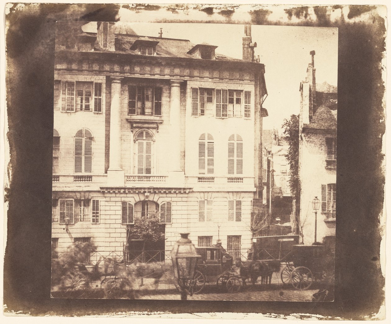 Pařížské řadové domy v Paříži od William Henry Fox Talbot