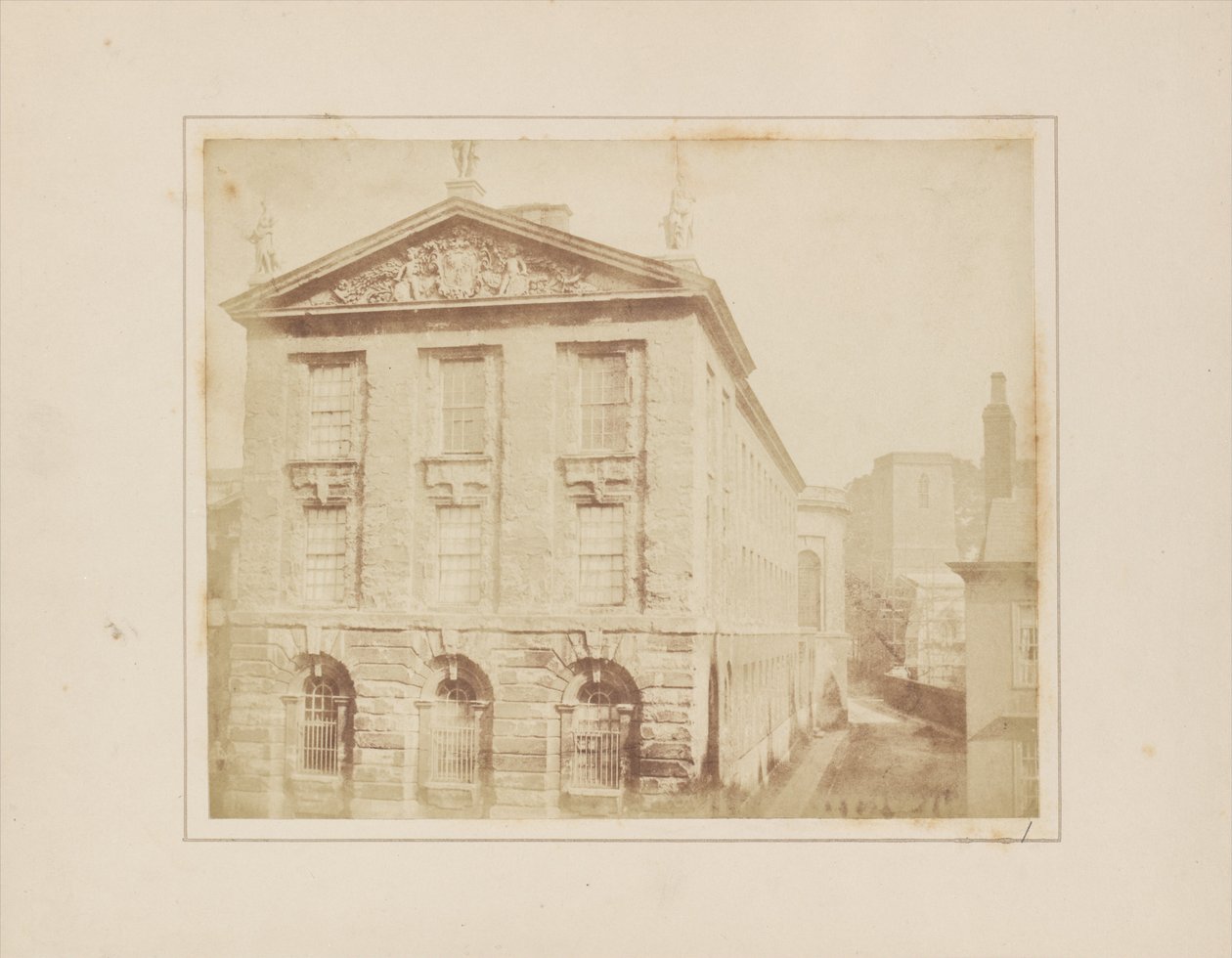 Část Queens College v Oxfordu od William Henry Fox Talbot