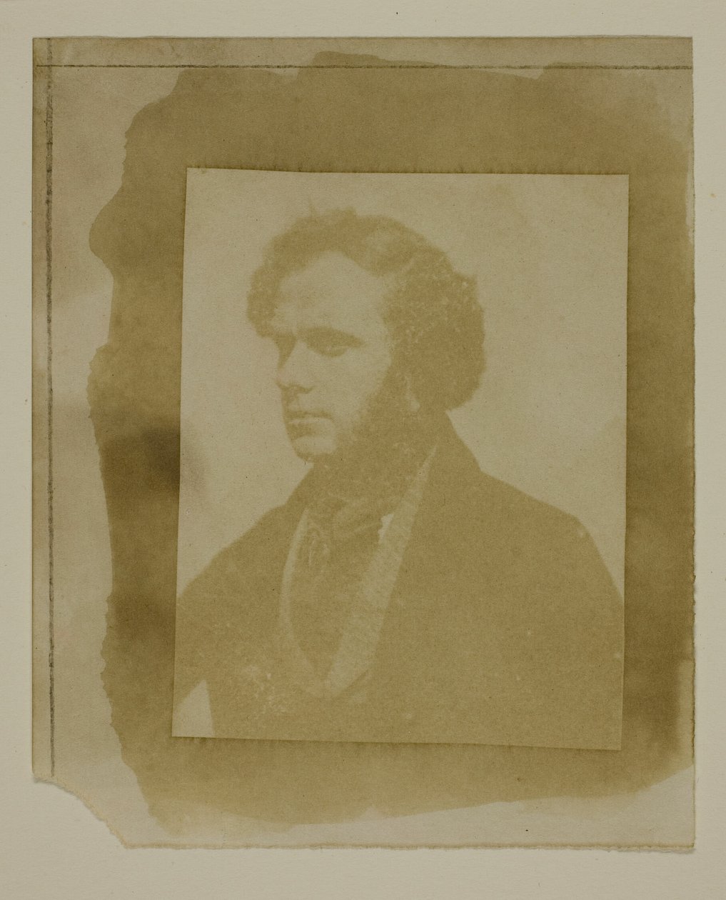 Portrét Hennemana z profilu od William Henry Fox Talbot