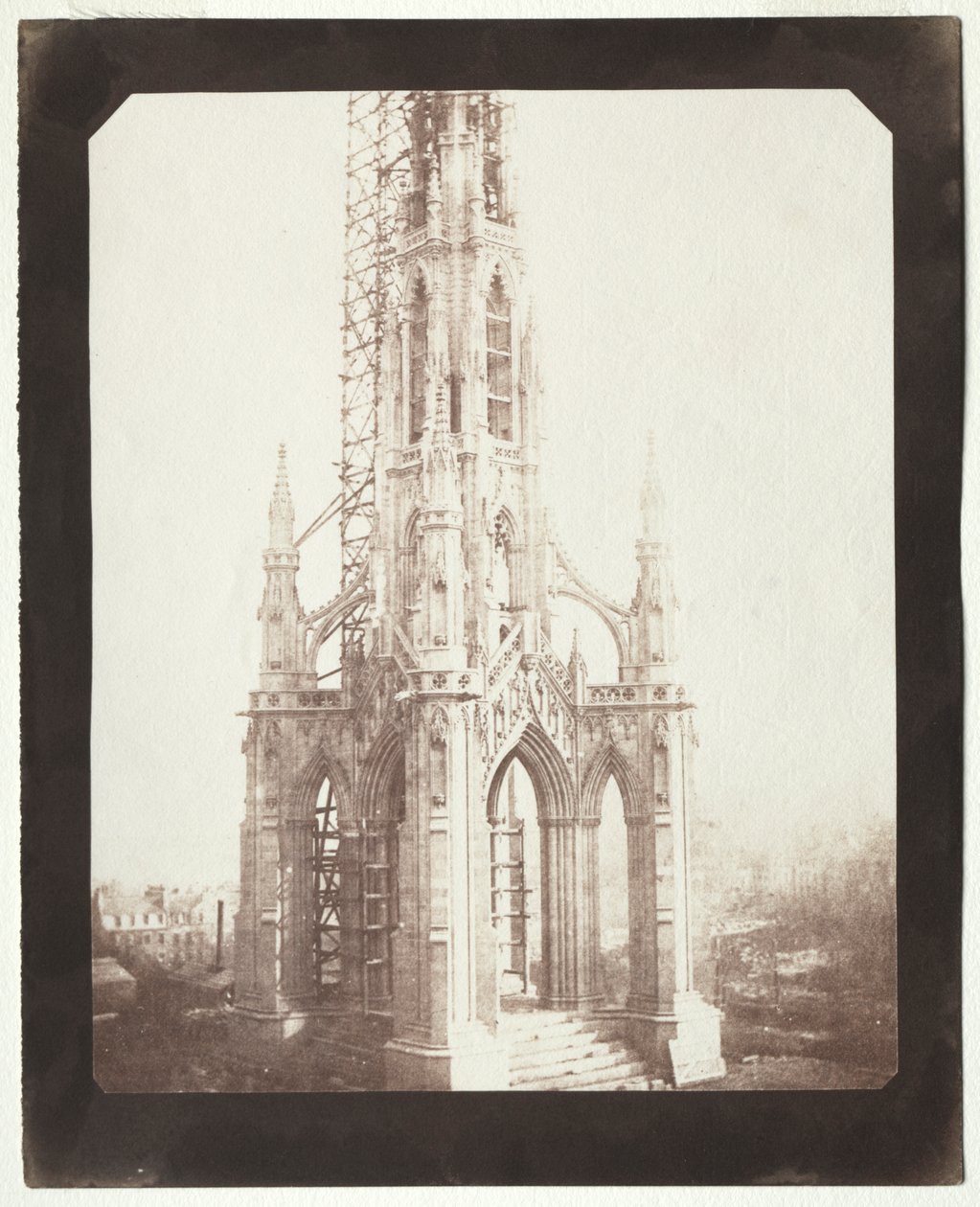Scottův památník ve výstavbě od William Henry Fox Talbot