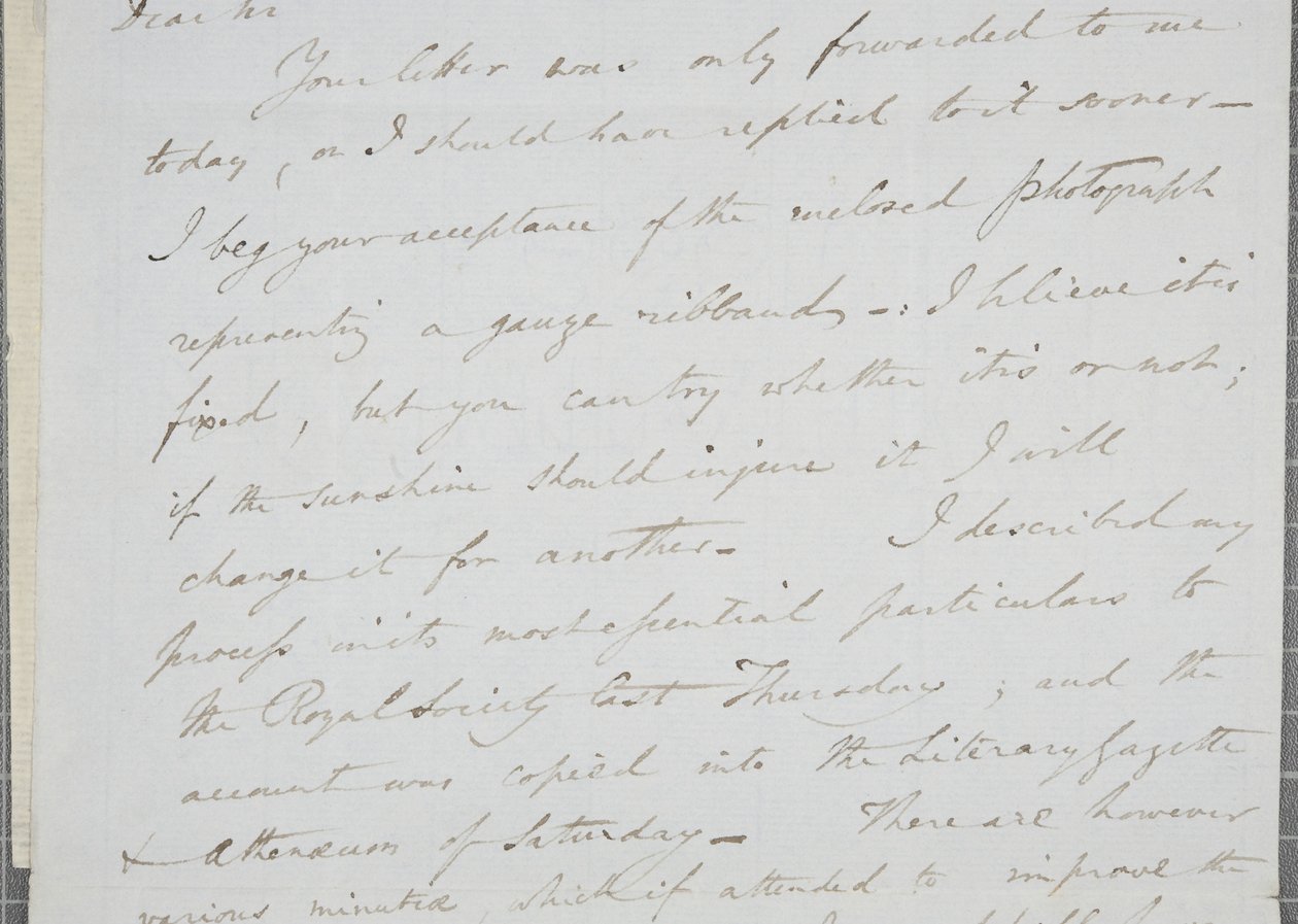 Podepsaný dopis Williama Henryho Foxe Talbota Jamesi Davidu Forbesovi, 1839 od William Henry Fox Talbot
