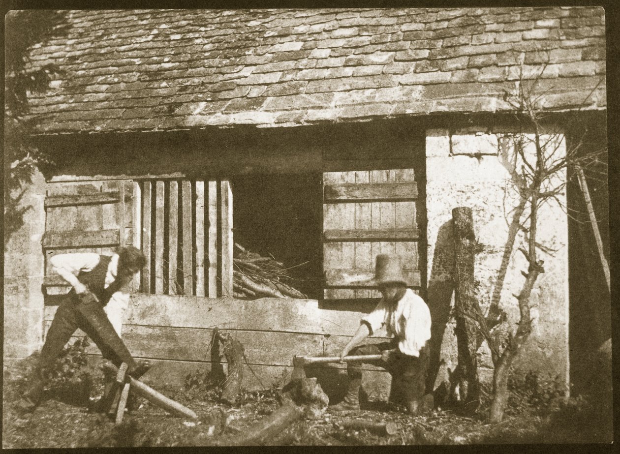The Woodcutters, 1845 (tisk ze slaného papíru z kalotypového negativu) od William Henry Fox Talbot