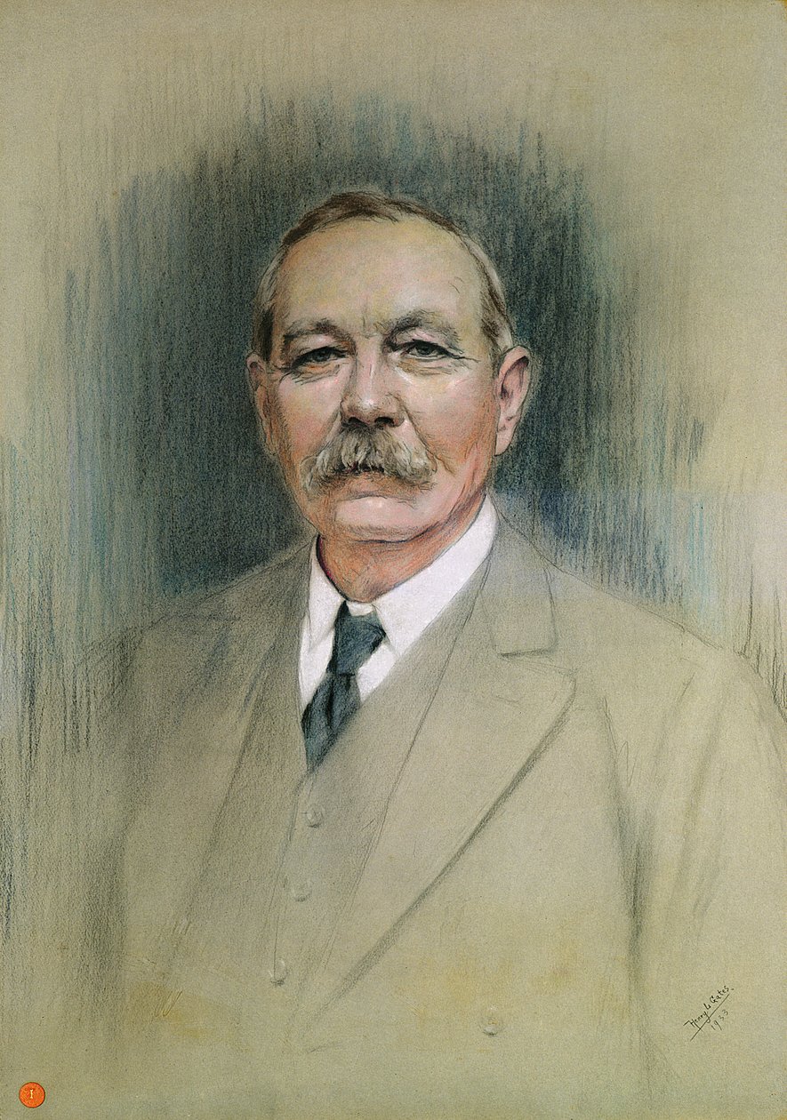 Portrét sira Arthura Conana Doyla (pastel na papíře) od William Henry Gates