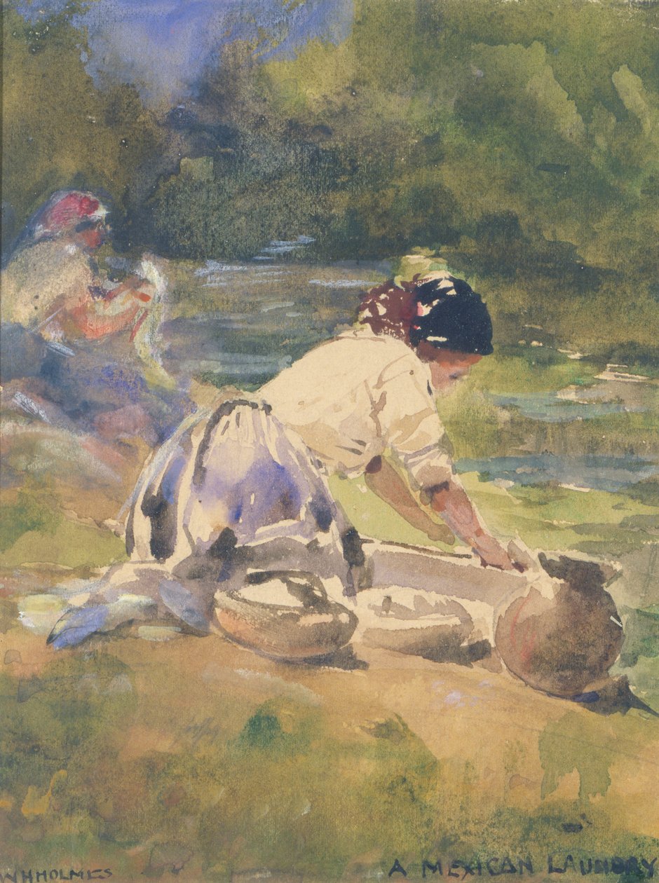 Mexická prádelna, 1895. od William Henry Holmes