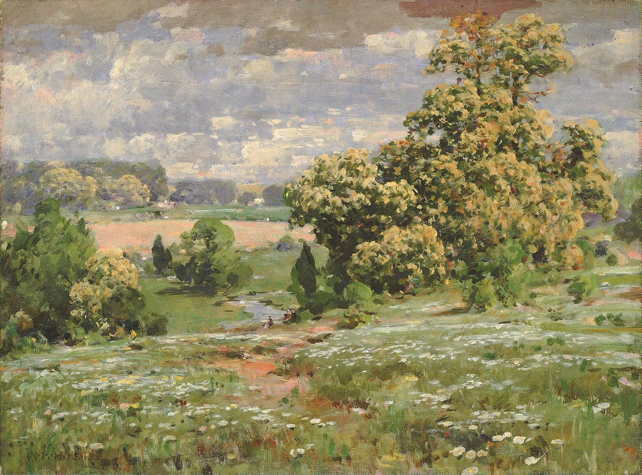 Kaštanové stromy v květu, n.d. od William Henry Holmes