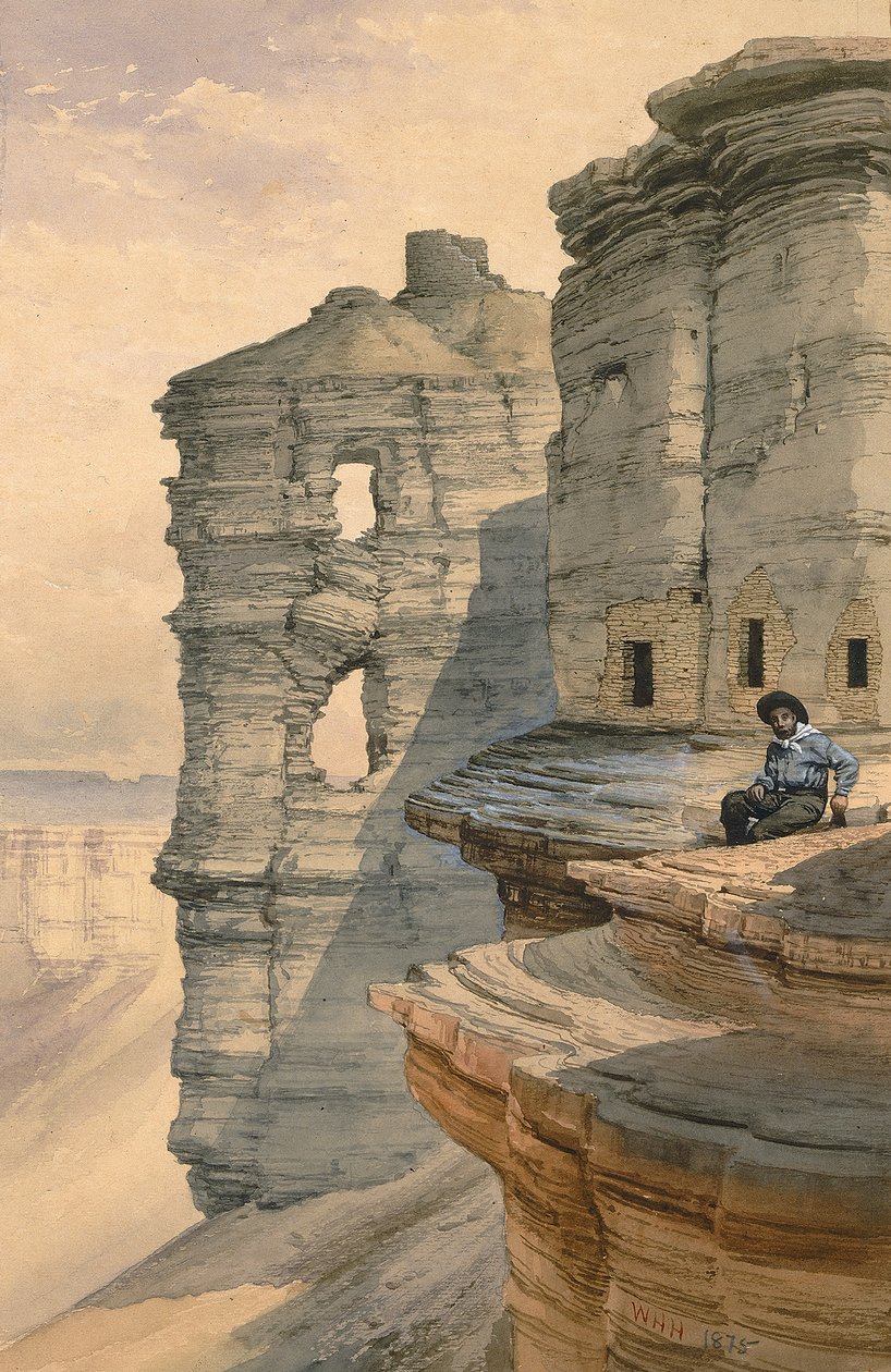 Cliff Houses na Rio Mancos, Colorado, 1878. od William Henry Holmes