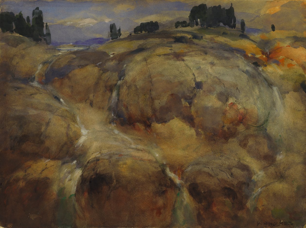 Deserted Bed of a Glacier, n.d. od William Henry Holmes